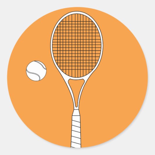 Tennis Racket en Bal Stickers (Voorkant)