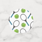 Tennis Racket en Ball Confetti (Kleine voorkant)