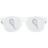 Tennis Racket en Ball Retro Zonnebril (Voorkant)