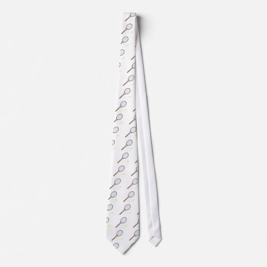 Tennis Racket en Ball Stropdas (Voorkant)