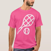 Tennis Racket en Ball T-shirt (Voorkant)