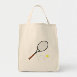 Tennis Racket en Ball Tote Bag