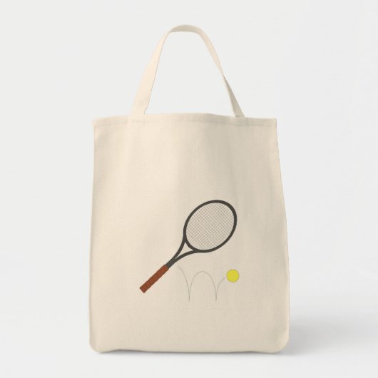 Tennis Racket en Ball Tote Bag (Voorkant)