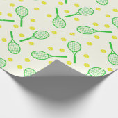 Tennis Racket en Balls Cadeaupapier (Hoek)