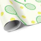 Tennis Racket en Balls Cadeaupapier (Rol Hoek)