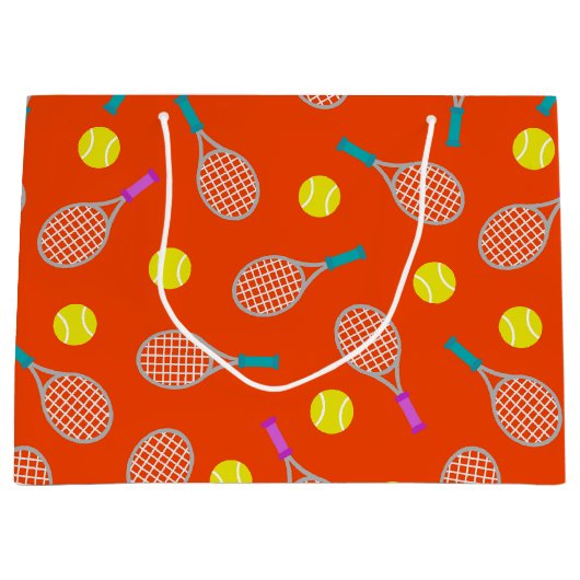 Tennis racket- en kogeltoneelzak large cadeautasje (Voorkant)