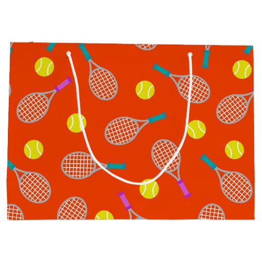 Tennis racket- en kogeltoneelzak large cadeautasje (Achterkant)