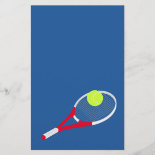 Tennis racket en tennisbal flyer