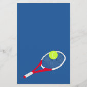Tennis racket en tennisbal flyer (Achterkant)