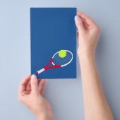 Tennis racket en tennisbal flyer (Hand)