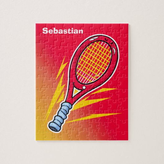Tennis Racket Legpuzzel (Verticaal)
