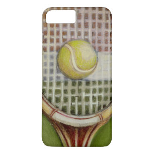 Tennis Racket met Ball Laying over Court Case-Mate iPhone Case