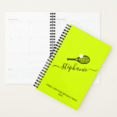 Tennis Racket Monogram Bright, niet-gepersonalisee Planner (Display)