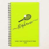Tennis Racket Monogram Bright, niet-gepersonalisee Planner (Voorkant)