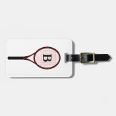 Tennis Racket-ontwerp Bagagelabel (Voorkant horizontaal)