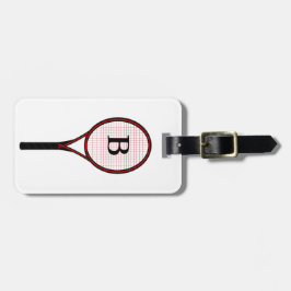 Tennis Racket-ontwerp Bagagelabel