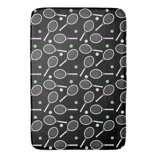 Tennis Racket Pattern Badmat (Voorkant Verticaal)