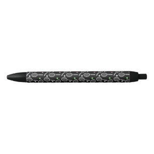 Tennis Racket Pattern Black Zwarte Inkt Pen