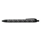 Tennis Racket Pattern Black Zwarte Inkt Pen (Bovenkant)