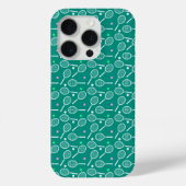 Tennis Racket Pattern Green Case-Mate iPhone Case (Achterkant)