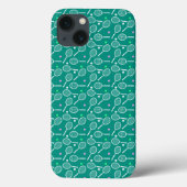 Tennis Racket Pattern Green Case-Mate iPhone Case (Achterkant)