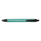Tennis Racket Pattern Green Zwarte Inkt Pen (Achterkant)
