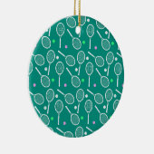 Tennis Racket Pattern Keramisch Ornament (Rechts)