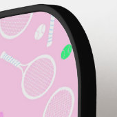 Tennis Racket Pattern Pastel Pink (Links Detail)