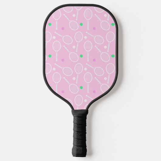 Tennis Racket Pattern Pastel Pink (Achterkant)