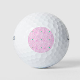 Tennis Racket Pattern Pastel Pink Golfballen