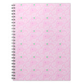Tennis Racket Pattern Pastel Pink Notitieboek (Voorkant)