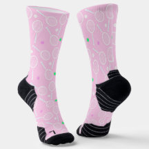 Tennis Racket Pattern Pastel Pink