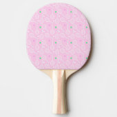 Tennis Racket Pattern Pastel Pink Tafeltennisbatje (Voorkant)