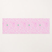 Tennis Racket Pattern Pastel Pink Yogamat (Voorkant (horizontaal))