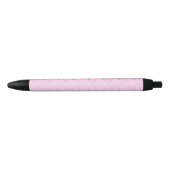 Tennis Racket Pattern Pastel Pink Zwarte Inkt Pen (Voorkant)