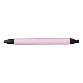 Tennis Racket Pattern Pastel Pink Zwarte Inkt Pen