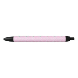Tennis Racket Pattern Pastel Pink Zwarte Inkt Pen