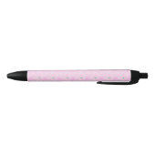 Tennis Racket Pattern Pastel Pink Zwarte Inkt Pen (Bodem)
