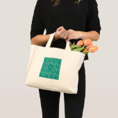 Tennis Racket Pattern Retro Green Mini Tote Bag (Voorkant (product))