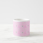 Tennis Racket Pattern roze Espresso Kop (Voorkant)