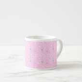 Tennis Racket Pattern roze Espresso Kop (Voorkant rechts)
