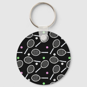 Tennis Racket Pattern Sleutelhanger