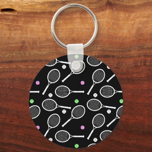 Tennis Racket Pattern Sleutelhanger (Voorkant)