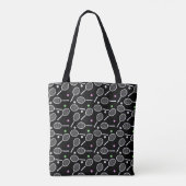 Tennis Racket Pattern Tote Bag (Achterkant)