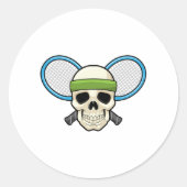 Tennis racket ronde sticker (Voorkant)