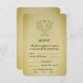 Tennis Racket RSVP Kaartje (Voorkant / Achterkant)