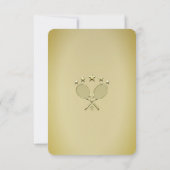 Tennis Racket RSVP Kaartje (Achterkant)