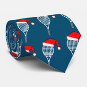 Tennis Racket Santa Hat Stropdas (Opgerold)