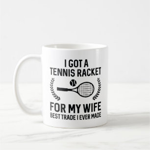 Tennis Racket voor mijn vrouw Koffiemok