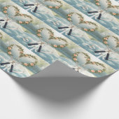 Tennis Racket with Floral  Cadeaupapier (Hoek)